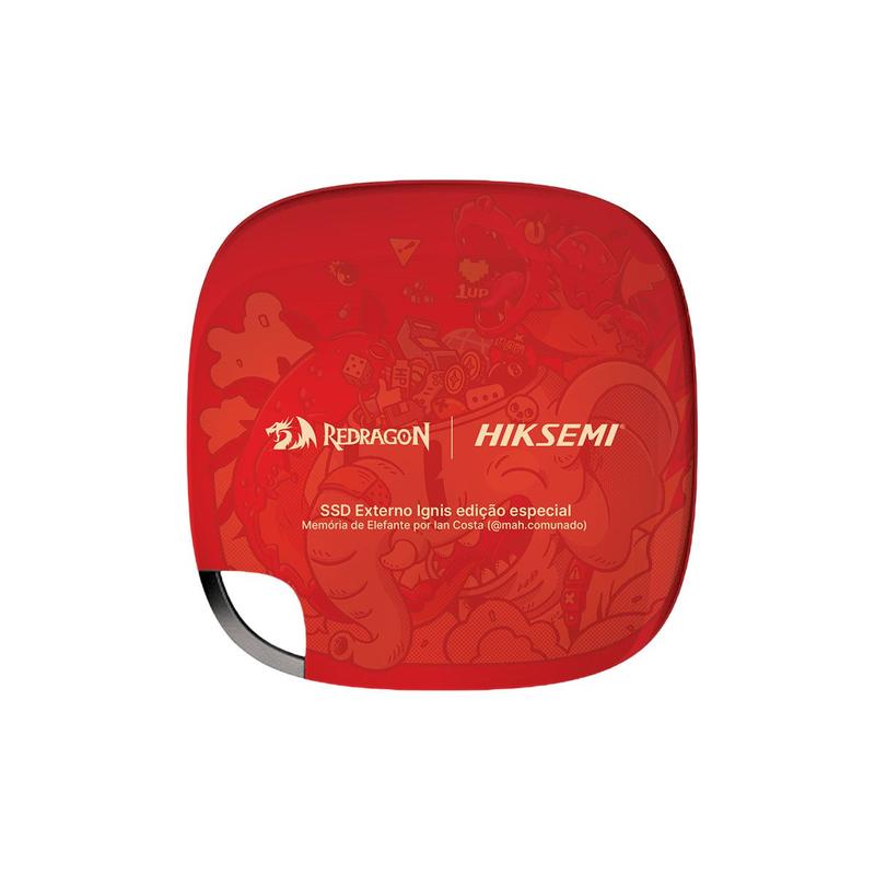 Ssd externo 512gb redragon memoria de elefante usb tipo c - gd802